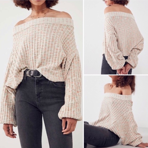 Urban Outfitters Sweaters - Urban Outfitters Slouchy Off Shoulder Sweater